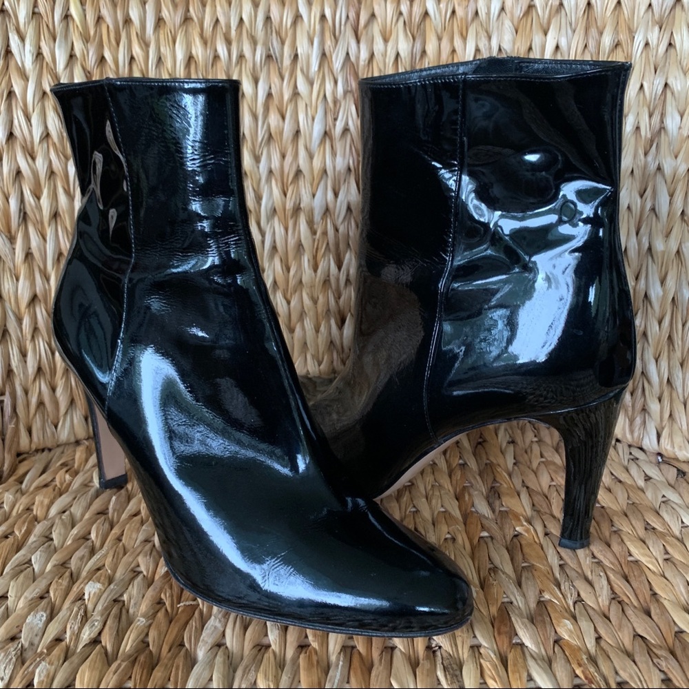EUC Gianvito Rossi Patent Leather Boots 40 9.5